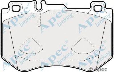 APEC BRAKING pad2024 -  Комплект тормозных колодок, дисковый тормоз